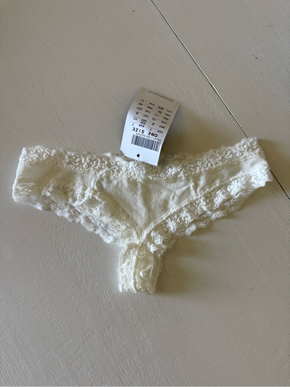 Brandy Melville White Lace Underwear